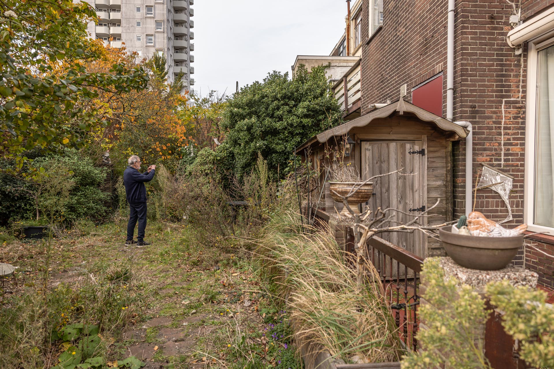 Achterzijden van de panden, foto Nico te Laak