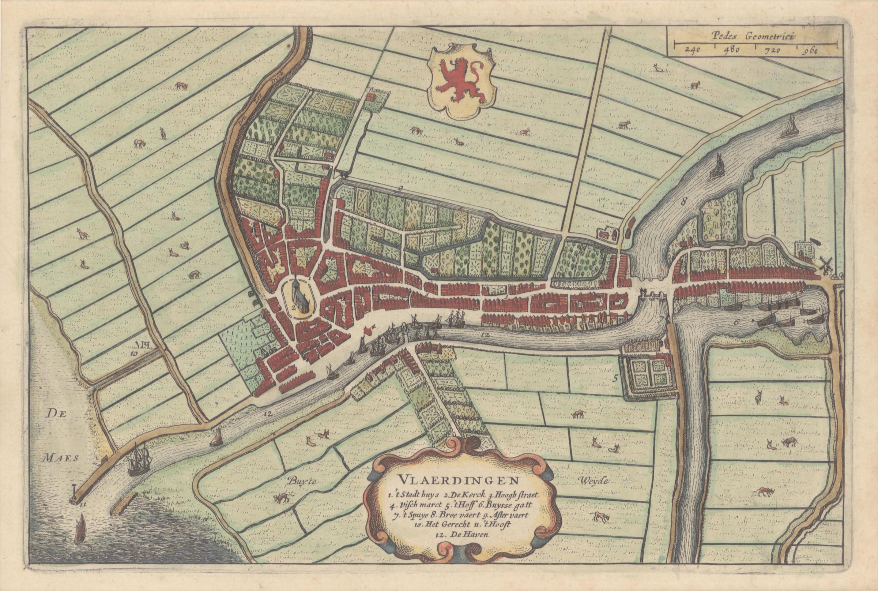 Uitsnede (galg), kaart van B. van Berckenrode (1632)